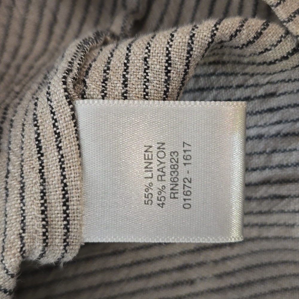 Linen Blend Crop Pant Set - Picture 10 of 12